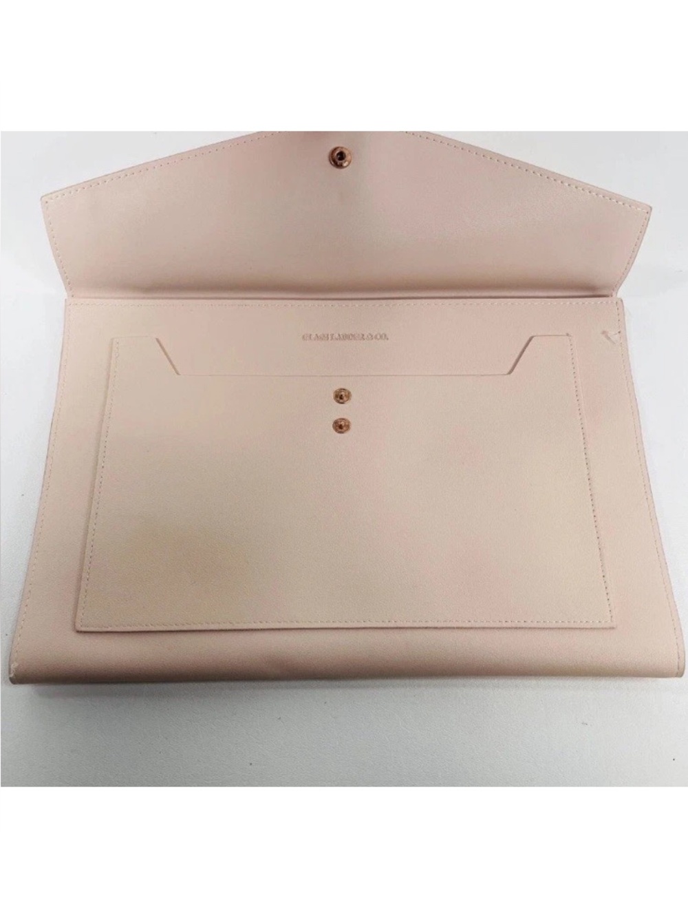 Glass Ladder & Co. Megan Large Portfolio Vegan Leather Clutch